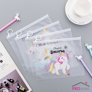 สร้างสรรค์  กันน้ำและกันน้ำนักเรียนสากลโปร่งแสงถุงเก็บเครื่องเขียน Pony File Bag ถุงเก็บดินสอกรณีโปร่งแสง / file holder