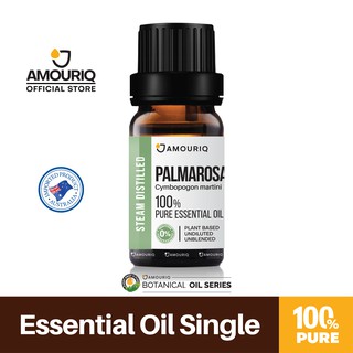 นํ้ามันหอมระเหย พาลมาโรซา กลั่นไอน้ำบริสุทธิ์ 100% Palmarosa Essential Oil Steam-Distilled Pamarosa พามาโรซา ปามาโรซา