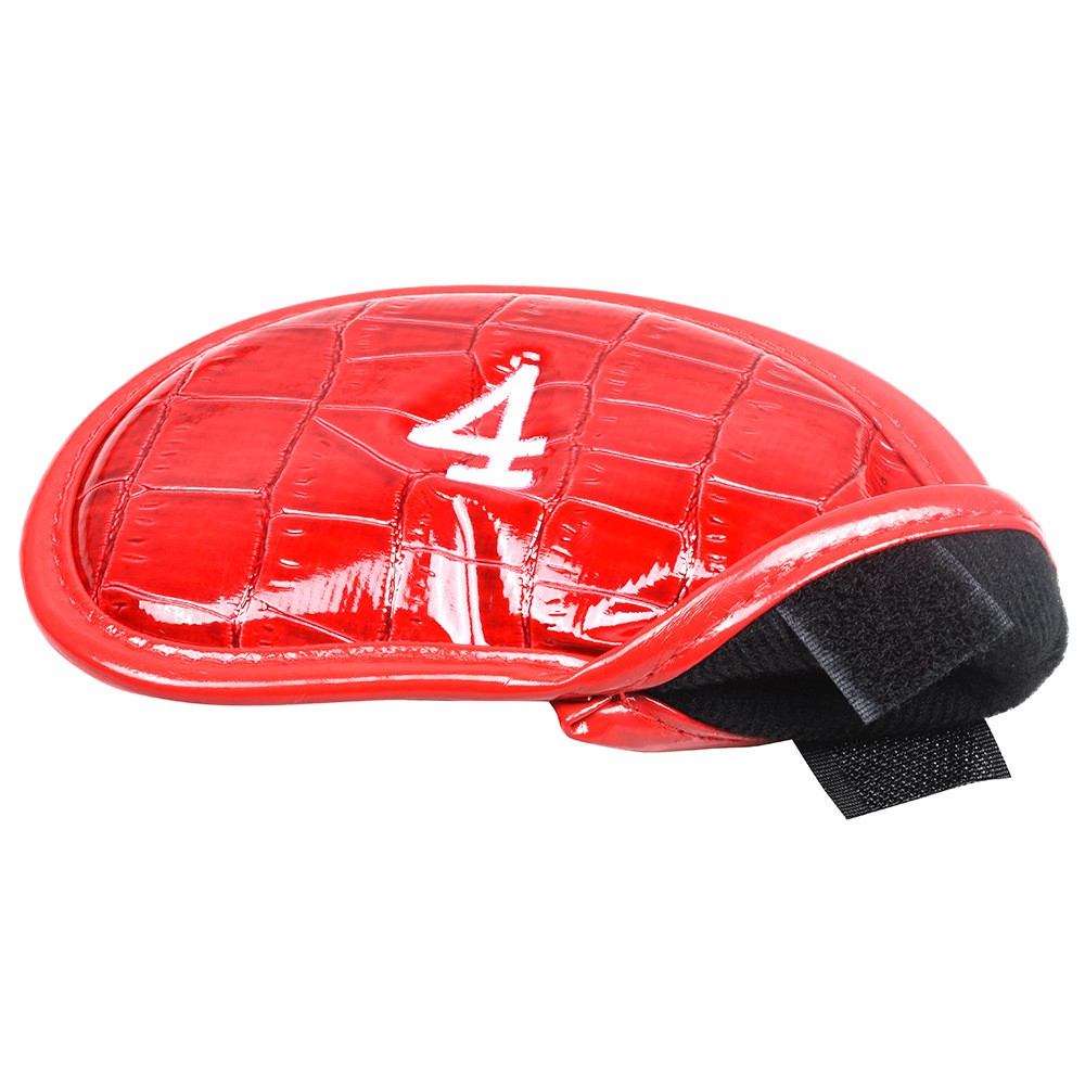ปลอกหุ้มหัวไม้กอล์ฟชุดเหล็ก (CVI003) ลายหนังจระเข้ แพ็ค 12 ชิ้น Golf head cover iron set ราคา ถูกที่สุด ดีลบีเคเค แกลเลอรีภาพที่ 6