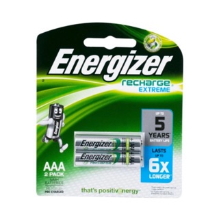 ถ่านชาร์จ Energizer ขนาดAAA 1.2V แพค2ก้อน