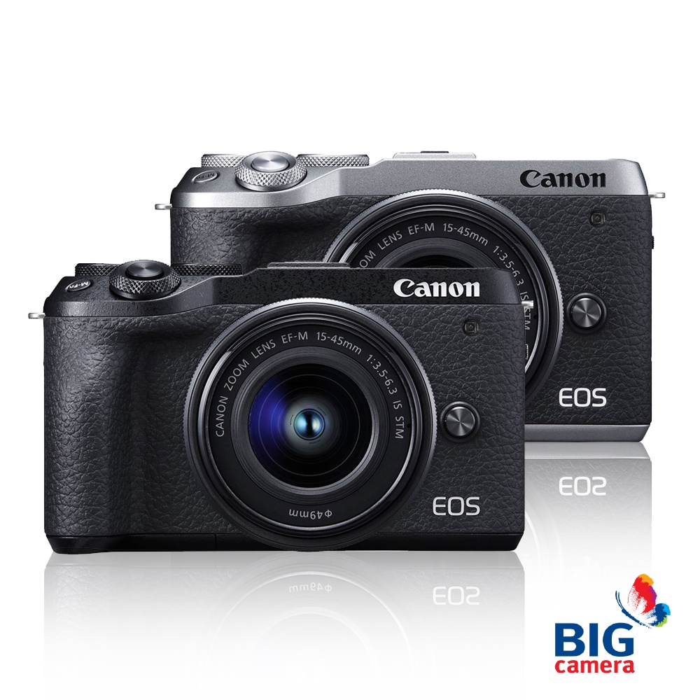 Canon EOS M6 Mark II Kit EF-M15-45mm f3.5-6.3 IS STM กล้อง Mirrorless - ประกันศูนย์