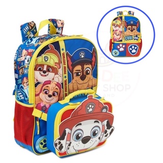 🌟พร้อมส่ง🌟 กระเป๋าเป้สะพายหลังพร้อมกระเป๋าอาหาร Spin Master Paw Patrol Peek-A-Pup Backpack with Lunch Bag