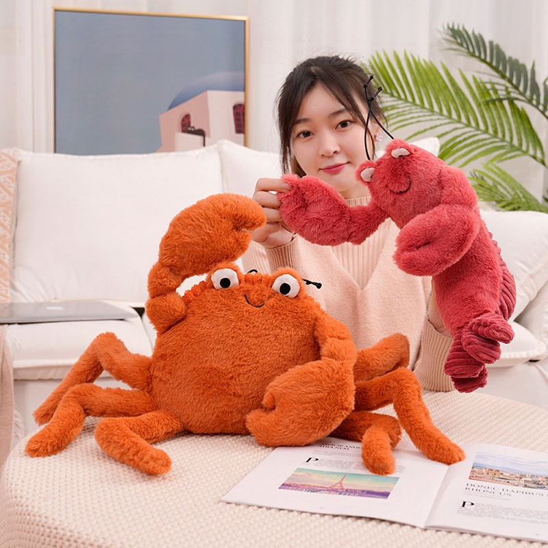 ตุ๊กตาปู กุ้งก้ามกราม ของขวัญวันเกิด วันวาเลนไทน์ 3 ขนาด