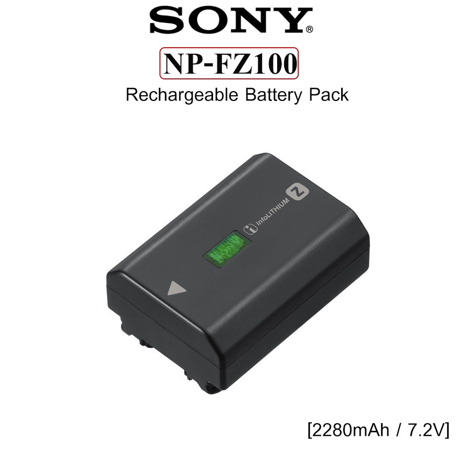 SONY BATTERY NP-FZ100 Lithium-ion Rechargeable Battery Pack (2280mAh ...