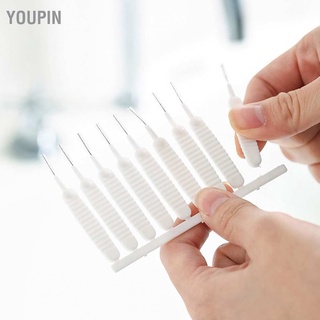 Youpin 10pcs Mini Shower Head Cleaning Brush Scratch Proof Slip Small Hole Nylon Cleaner for Nozzle Blockages