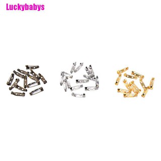 Luckybabys❉ 50 ชิ้น ความปลอดภัย เข็มกลัด จับ บาร์ ล็อค หมุด ด้านหลัง ฐาน ค้นพบ งานฝีมือ Diy