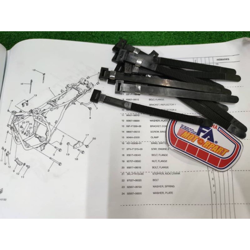 CABLE TIE/BAND RXZ WIRING/WIRE HARNESS