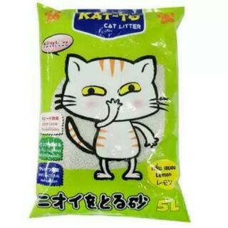 KAT-TO Cat Litter 5 L Lemon แคทโตะ ทรายแมว กลิ่นเลมอน 5 ลิตร