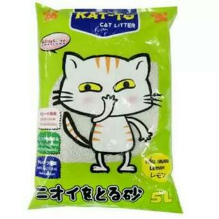 KAT-TO Cat Litter 5 L Lemon แคทโตะ ทรายแมว กลิ่นเลมอน 5 ลิตร