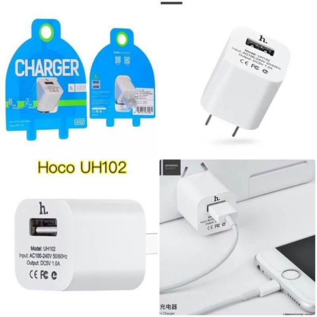 hoco. หัวชาร์จ รุ่น UH-102 หัวชาร์จUSB USB  หัวชาร์จมาตราฐาน