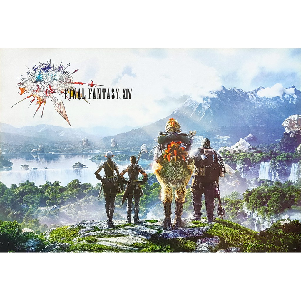 โปสเตอร์ เกม Final Fantasy XIV A Realm Reborn (2010) POSTER 24”x35” นิ้ว Games Series Multiplayer On