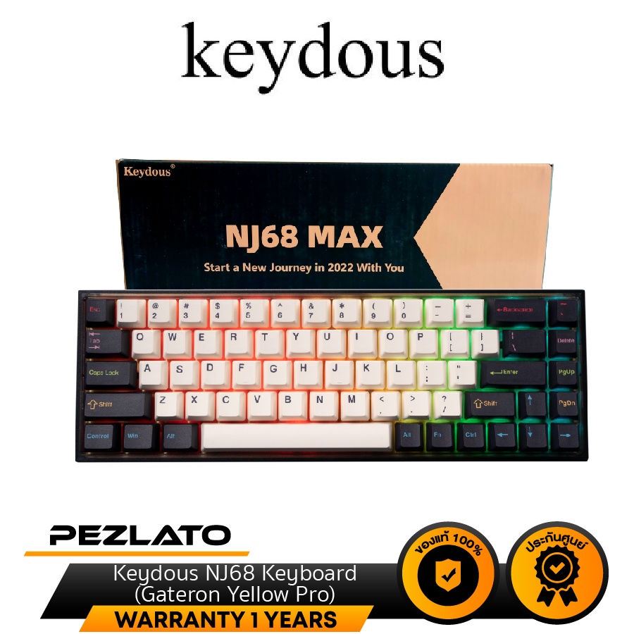 Keydous NJ68 Keyboard (Gateron Yellow Pro)