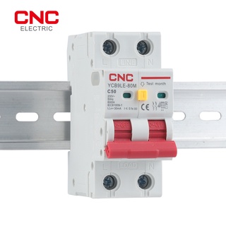 Cnc YCB9LE-80M เบรกเกอร์วงจร 2P 230V RCBO MCB 30mA ป้องกันกร…