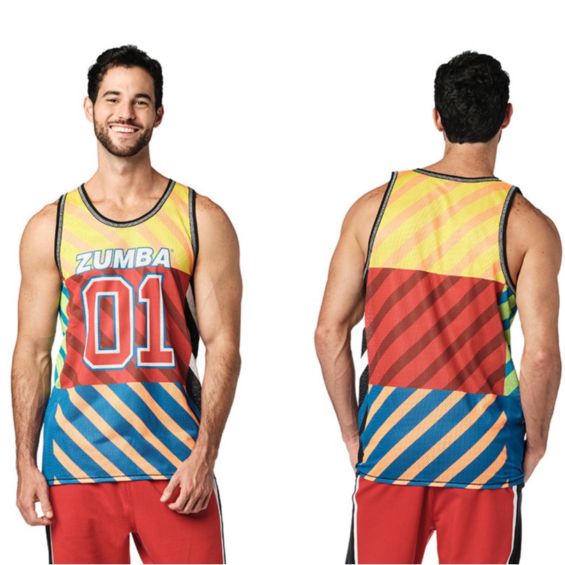 Zumba Wear : Zumba 01 Men's Jersey (เสื้อแขนกุดออกกำลังกายซุมบ้า)