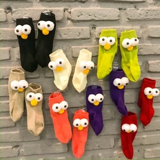 พร้อมส่ง:: ถุงเท้าข้อยาวตาเอลโม่👀 0-5 ปี น่ารักมากๆ มี9 สี