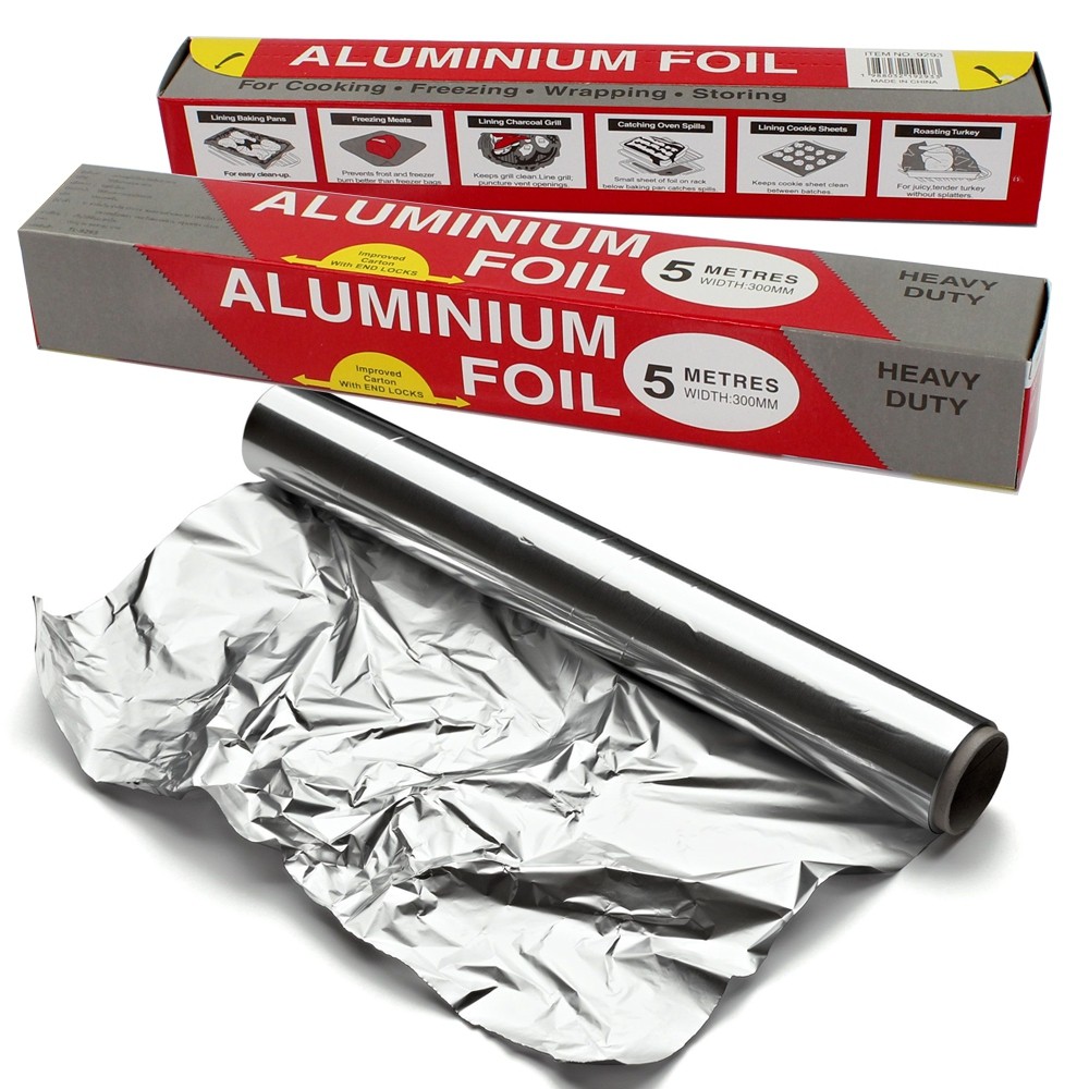 Telecorsa ฟอยล์อะลูมิเนียมสำหรับห่ออาหาร Aluminium Foil 3 เมตร รุ่น Aluminium-foil-fish-grilling-05a-june3