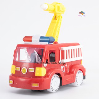 ProudNada Toys ของเล่นเด็กรถดับเพลิงชนถอยมีเสียงมีไฟ BB TOYS Fire ENGINES NO.2014A