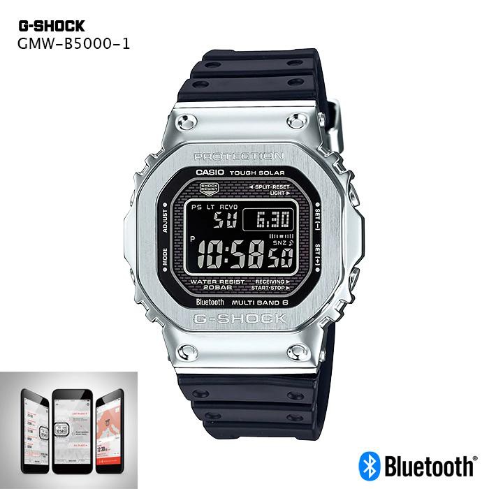 Casio G-Shock Bluetooth นาฬิกาข้อมือผู้ชาย สายเรซิ่น รุ่น GMW-B5000-1