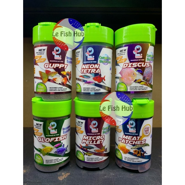 AQUA GUARDS FISH FOOD GLOFISH, GUPPY, NEON, DISCUS
