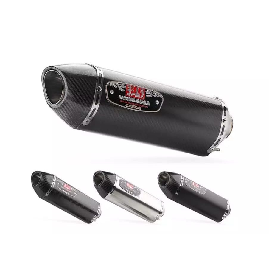 Yoshimura R77 ท่อไอเสียกล่องท่อไอเสีย Universal รถจักรยานยนต์ Ekzos ท่อ 51MM พร้อม Silencer