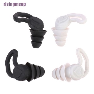 Risingmeup --- ~~ ที่อุดหู ซิลิโคนนิ่ม ลดเสียงรบกวน สําหรับการเดินทาง เรียนรู้ นอนหลับ 1