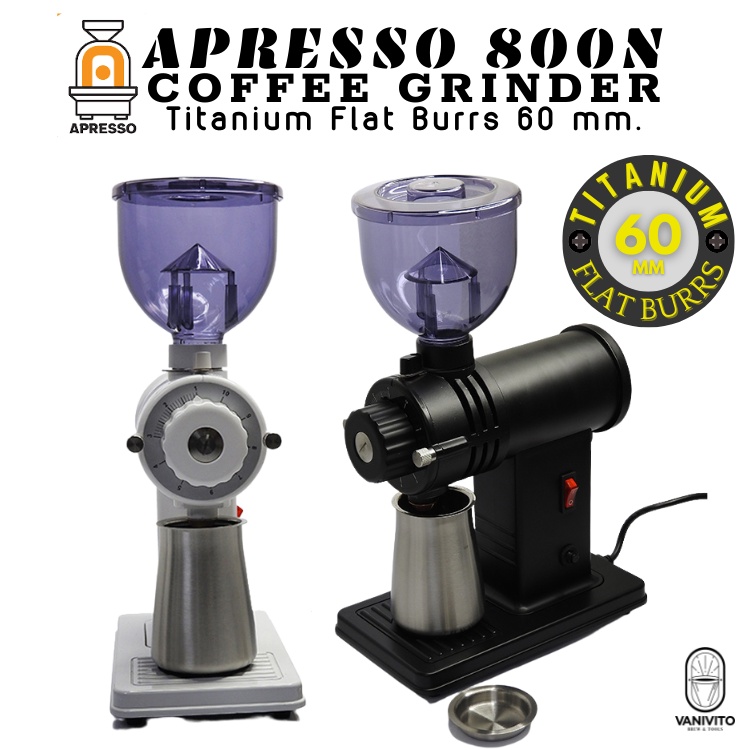 ✨ APRESSO 800N Coffee Grinder Titanium / Scarlet Burrs✨   เครื่องบดกาแฟ เฟือง 60มม 520N by VANIVITO