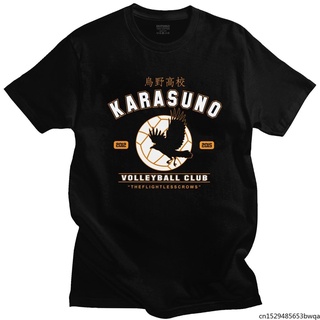 [S-5XL]เสื้อยืดแขนสั้น พิมพ์ลาย Haikyuu Karasuno Volleybal Club Eagle สไตล์ญี่ปุ่น คลาสสิก ไม่ซ้ําใคร เหมาะกับฤดูร้อน สํ