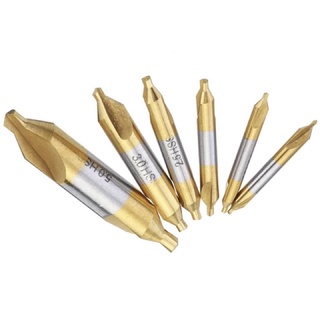 ดอกนำศูนย์ Center Drill สีทอง 10 ดอก 1-4 มม.