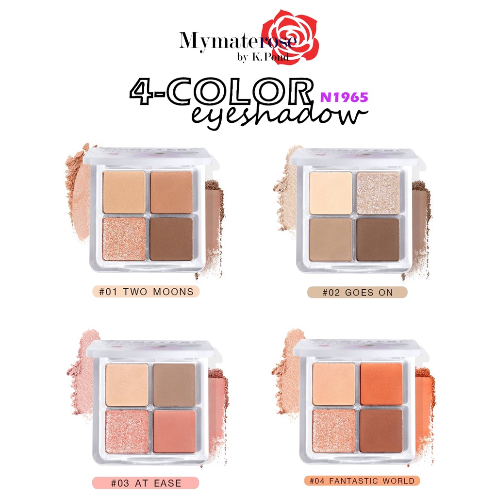 Nee Cara Monster 4 Color Eyeshadow #N1965 อายแชโดว์ ทาตา 4 สี มินิ