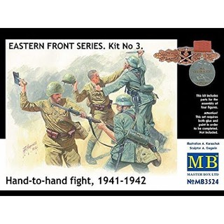 ฟิกเกอร์โมเดล Master Box Model 1/35 MB3524 Eastern Front Series. Kit № 3. Hand-to-hand fight, 1941-1942 /