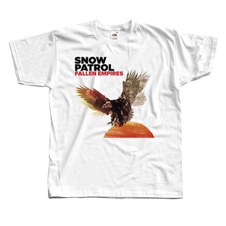 เสื้อยืดแขนสั้น คอกลม พิมพ์ลาย Snow Patrol Fallen Empires สําหรับผู้ชายสามารถปรับแต่งได้