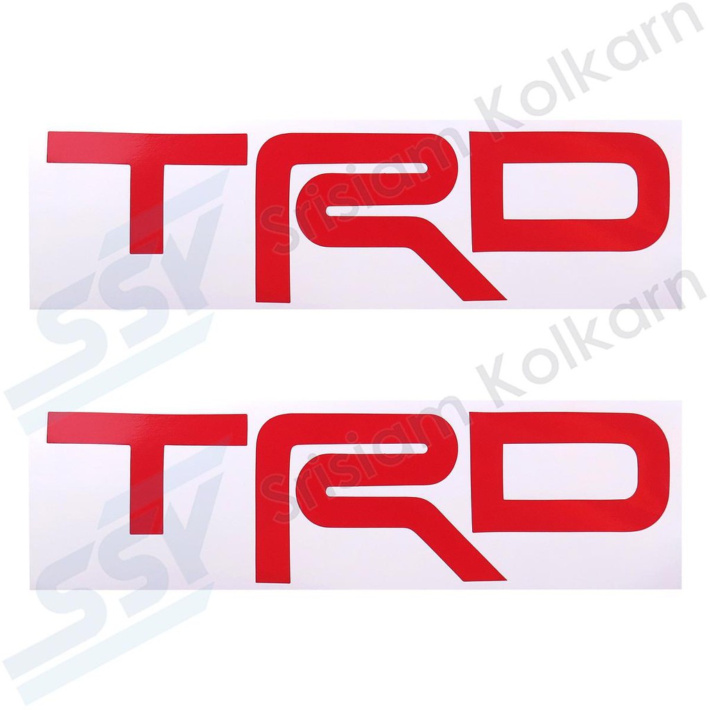 OEM สติกเกอร์กระบะ VIGO11 CHAMP รง. ''TRD'' แดง