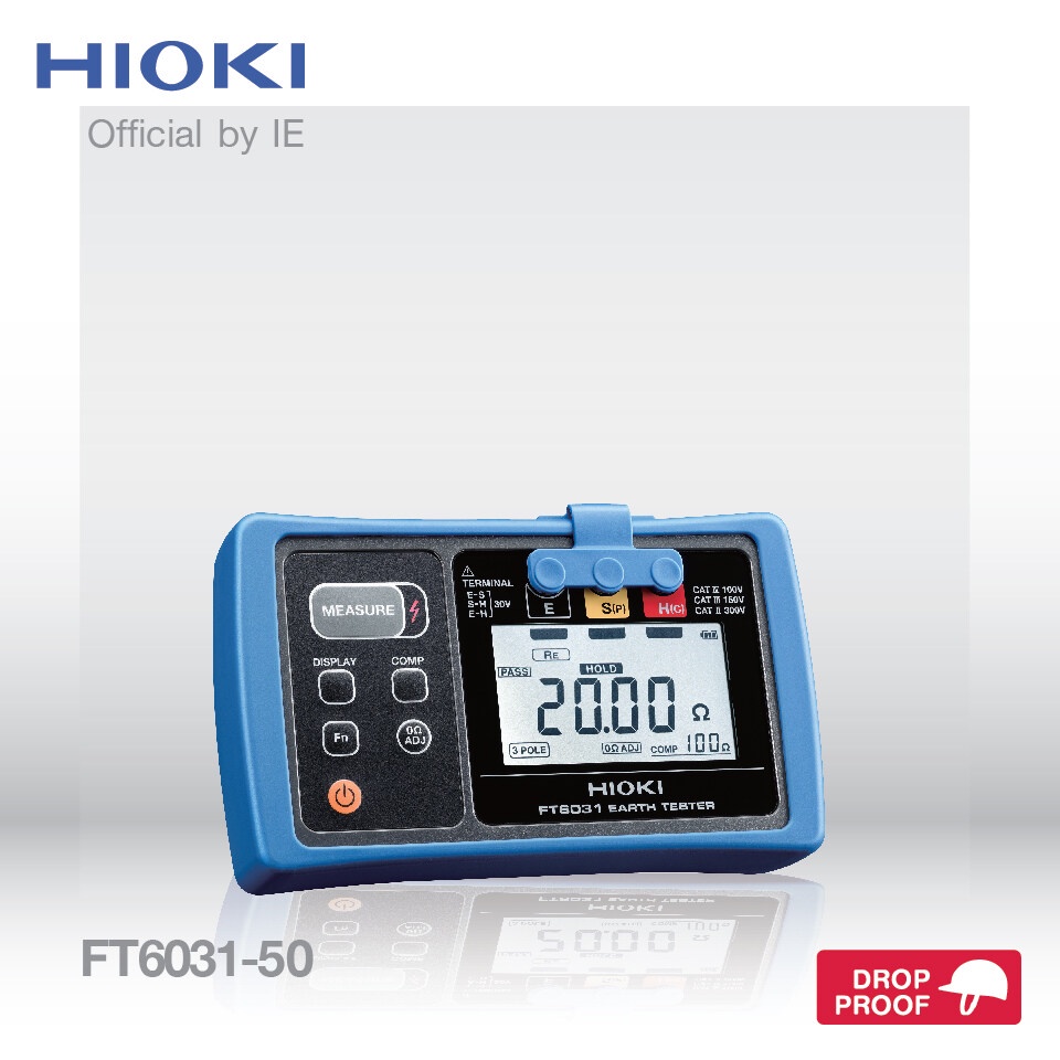 HIOKI FT6031-50 เครื่องวัดความต้านทานดิน(Earth Tester) แม่นยำสูง วัดค่าได้ตั้งแต่ 0 ถึง 2000 โอห์ม