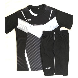 Sports, Football wear, black with Grey and white colour_Model12