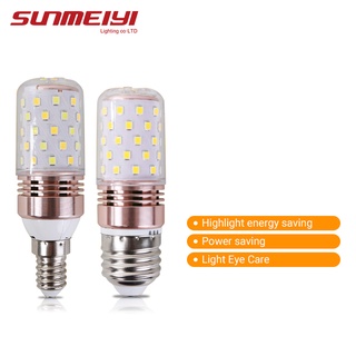 Sunmeiyi E27 E14 หลอดไฟ LED โคมไฟระย้า 3 สี ไฟระย้าไฟ 220V ไฟเทียน