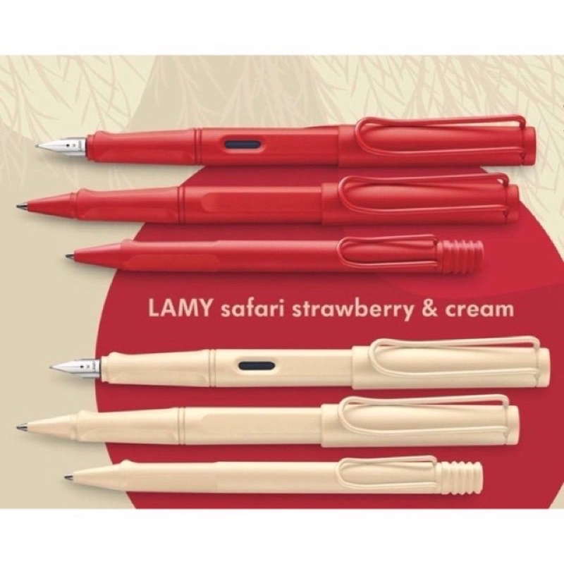 พร้อมส่ง ปากกาลามี่ Lamy Safari Strawberry and Cream Limited 2022