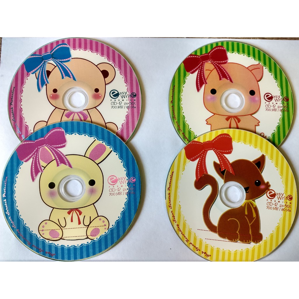 CD-R Pack4 Gift Box ซีดีเปล่า เกรดพรีเมียม (4แผ่นพร้อมซอง)
