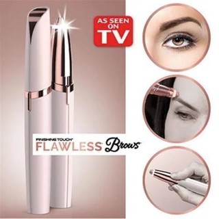 NEW FLAWLESS  เครื่องกันคิ้วไฟฟ้า  ใบมีดโค้งคมตัดได้แม่นยำ ไม่ทำให้เจ็บ