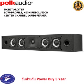 POLK MONITOR XT35 LOW-PROFILE, HIGH RESOLUTION CENTER CHANNEL LOUDSPEAKER