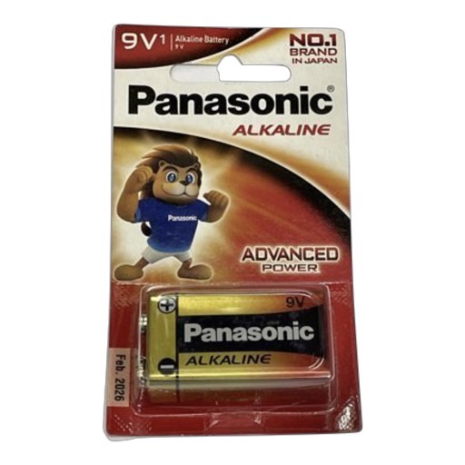 ถ่าน Panasonic Alkaline 9V แพค 1 ก้อน สามารถออกใบกำกับภาษีได้