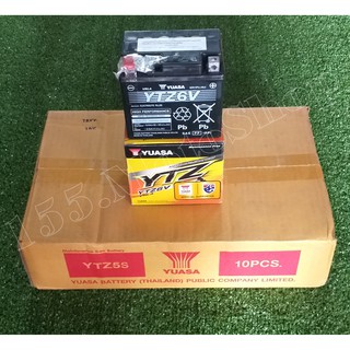 แบตเตอรี่แห้งแท้ YUASA YTZ6V สำหรับรถมอเตอร์ไซค์ทุกรุ่น HONDA Click125i-Moove-PCX-CBR150