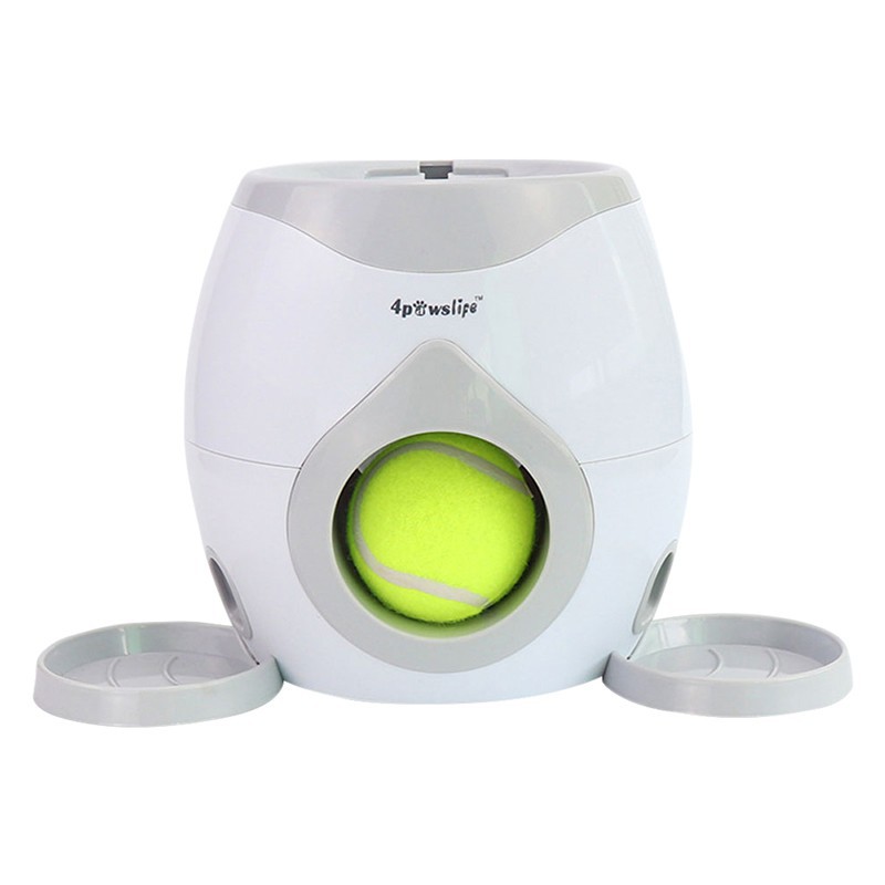 Pet Interactive Tennis Ball Automatic Throwing Fetch Machine And Food