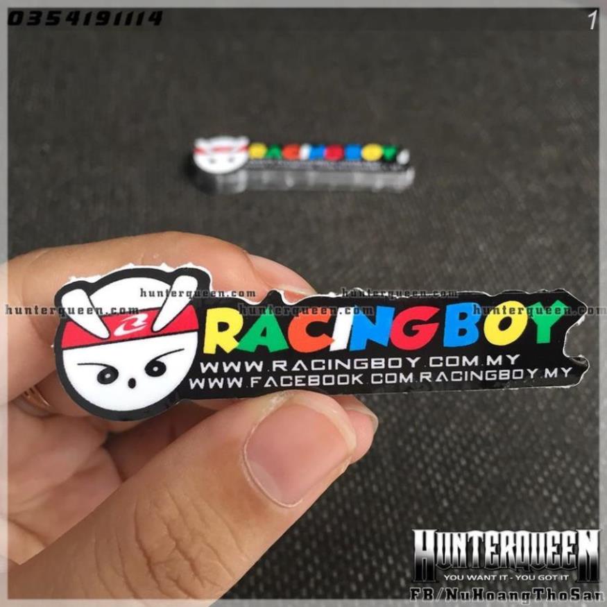 ชุดฟิกเกอร์มินิ VN Racing Boy 2 ตัว [7.3x2cm]. รูปลอกโลโก้น่ารัก สติ๊กเกอร์พิมพ์ลายตามความต้องการ สต
