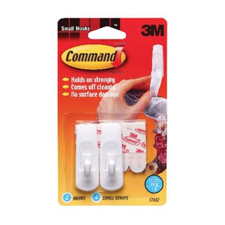 คอมมานด์ 3M ตะขออเนกประสงค์ขนาดเล็ก Command SMALL HOOKS 17002