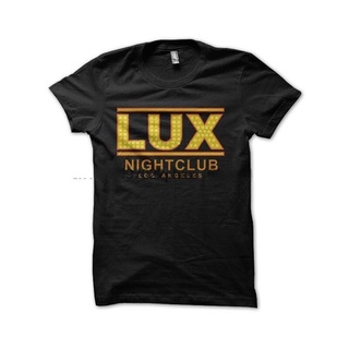 [COD]พร้อมส่ง เสื้อยืดแขนสั้น คอกลม ผ้าฝ้าย 100% พิมพ์ลาย Lux Nightclub Lucifer หลากสี แฟชั่นฤดูร้อน สําหรับผู้ชายS-5XL