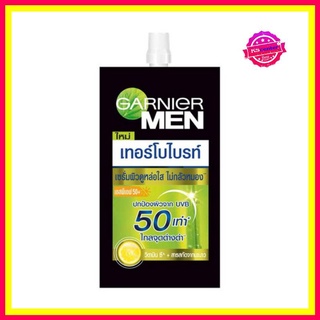 ( 1 ซอง) garnier men  turbobright spotless serum การ์นิเย่ เมน เทอร์โบ ไบรท์ SPF50+