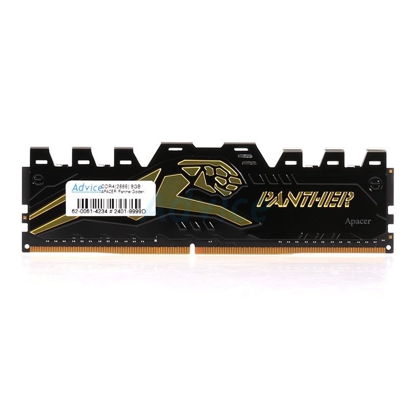 แรม PC RAM DDR4(2666) 8GB APACER PANTHER GOLDEN แรมคอมพิวเตอร์ PC ประกัน LT.