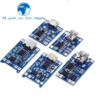 บอร์ดชาร์จ 5V type-c Micro USB 1A 18650 5 ชิ้น พร้อมโมดูลป้องกันที่ชาร์จ