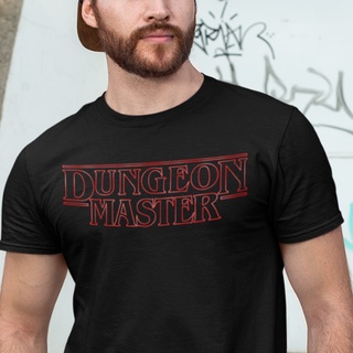 เสื้อยืดผ้าฝ้าย พิมพ์ลาย Dungeon Master Stranger Things Dragons DnD DM JOpjfp80FDlipp39 ของขวัญ สําหรับผู้ชาย