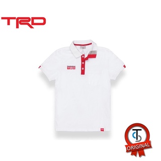 [ลดกระหน่ำ] TRD POLO SHIRT 01 เสื้อโปโล ทีอาร์ดี โมเดล 01 สีขาว